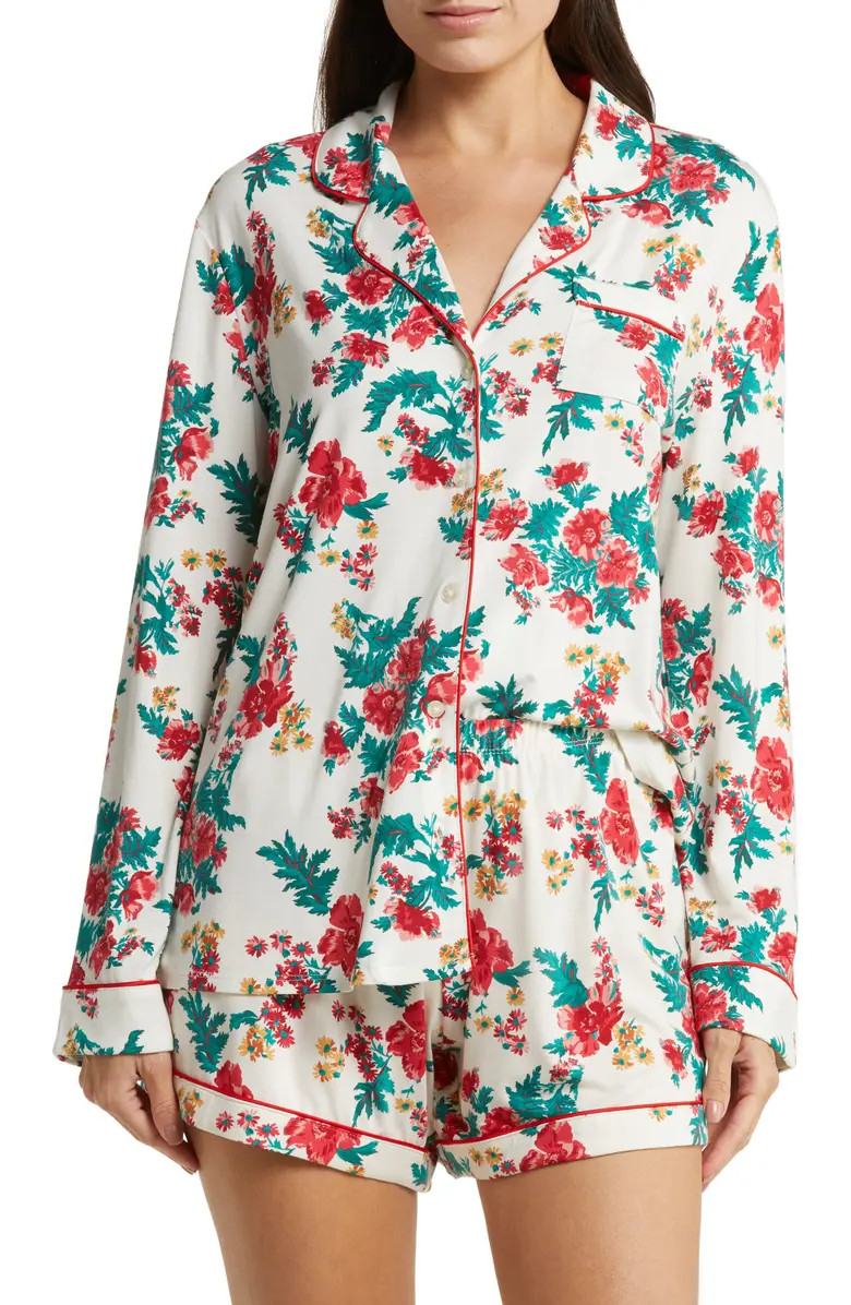 Moonlight Eco Long Sleeve Short Pajamas | Nordstrom