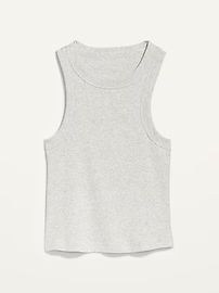 Heathered Rib-Knit Cropped Tank Top for Women | Old Navy (US)