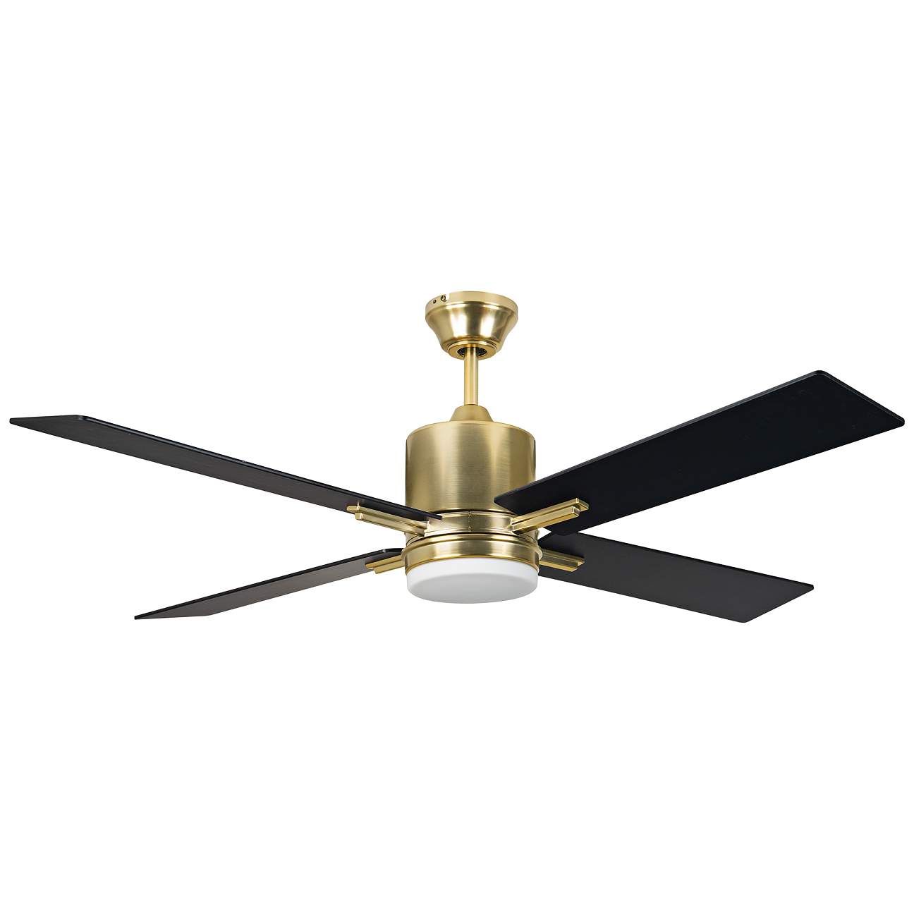52" Craftmade Teana Satin Brass LED Ceiling Fan | Lamps Plus