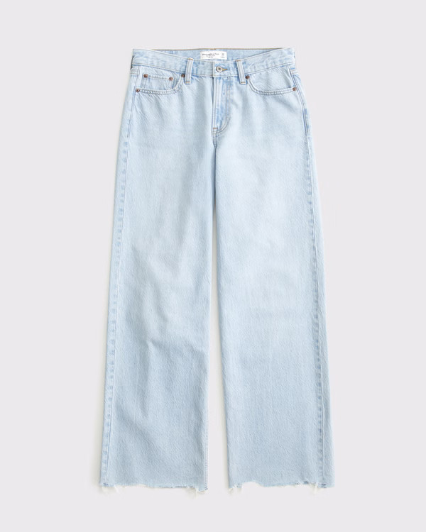 Women's Curve Love Low Rise Ultra Loose Jean | Women's Clearance | Abercrombie.com | Abercrombie & Fitch (US)