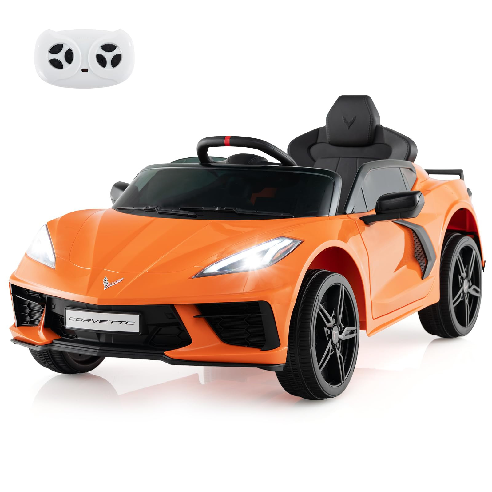 Costzon Ride On Car, Licensed Chevrolet Corvette C8 Kids' Electric Vehicles w/Remote Control, Wir... | Amazon (US)