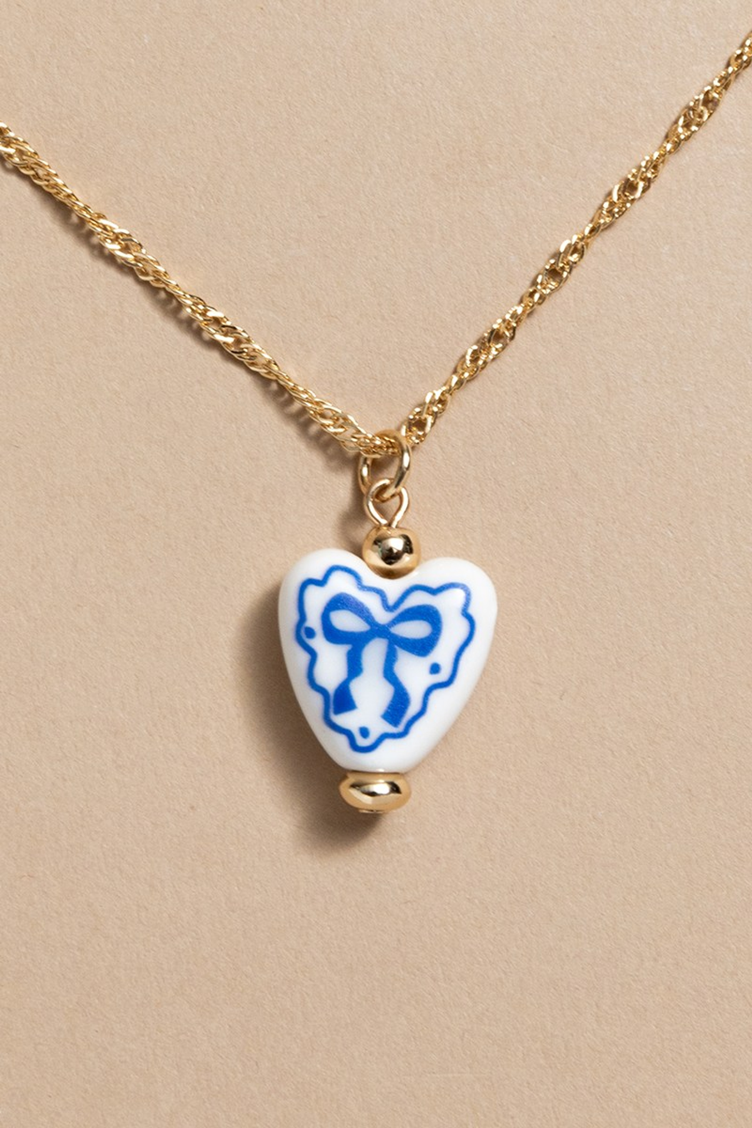 Bridget Ceramic Heart Pendant Necklace | Francesca's