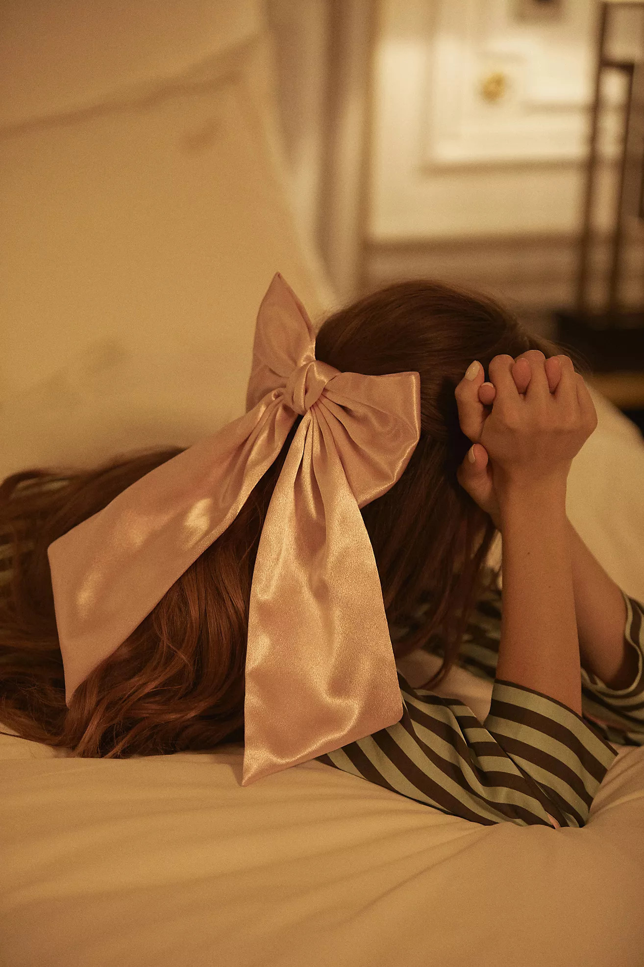 Satin Bow Hair Barrette | Anthropologie (US)