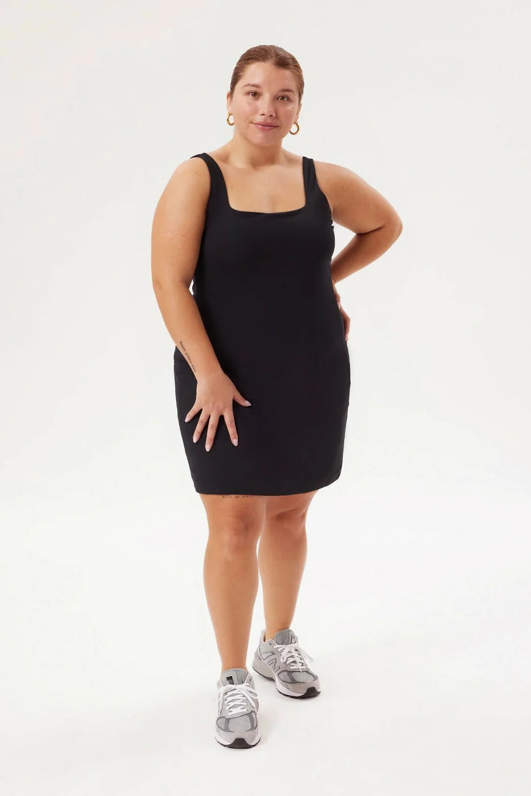 Black Tommy Dress | Girlfriend Collective