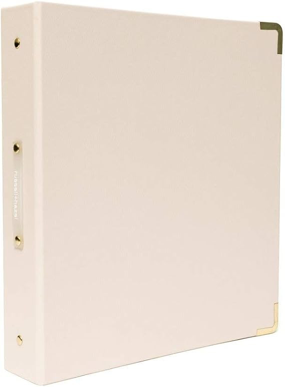 russell+hazel Vegan Leather Signature Binder Bone (51188) | Amazon (US)