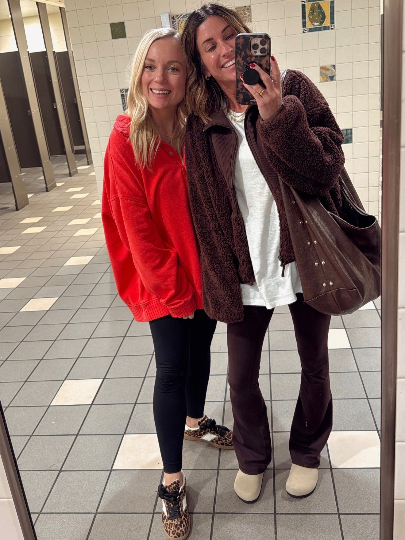 Comfies!! 
Heather is wearing small in red sweatshirt. 
I’m wearing small in jacket (SO comfy) and xs in leggings. 



#LTKStyleTip #LTKFindsUnder50 #LTKActive