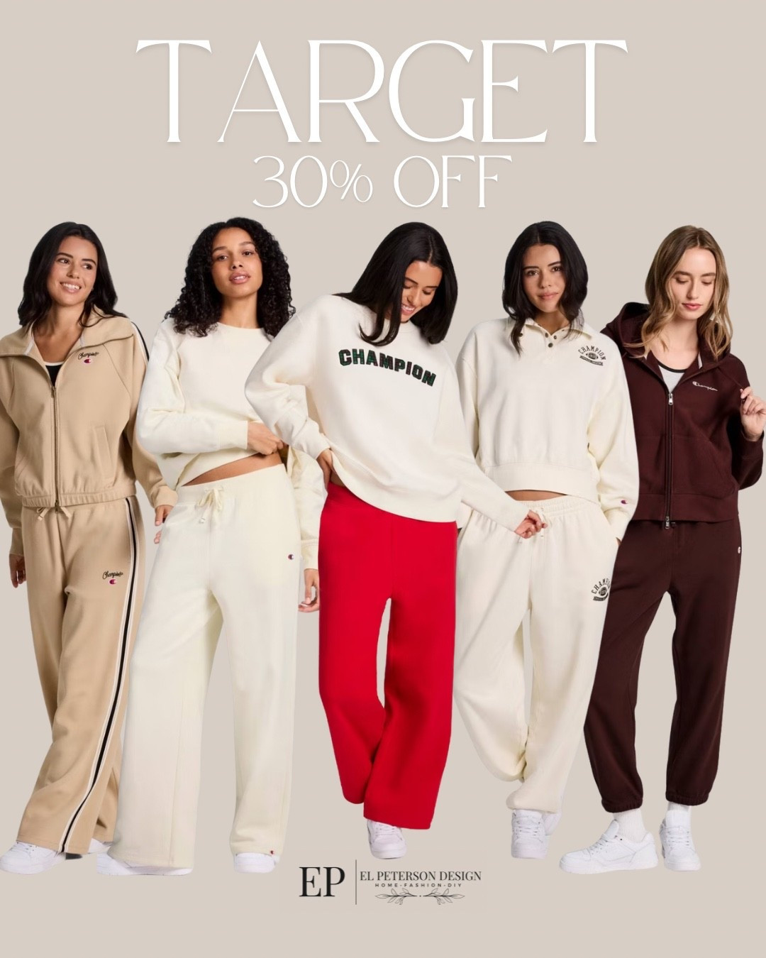 Target
30% off
Sweatshirt
Sweatpants 

#LTKSaleAlert #LTKFindsUnder50 #LTKFindsUnder100