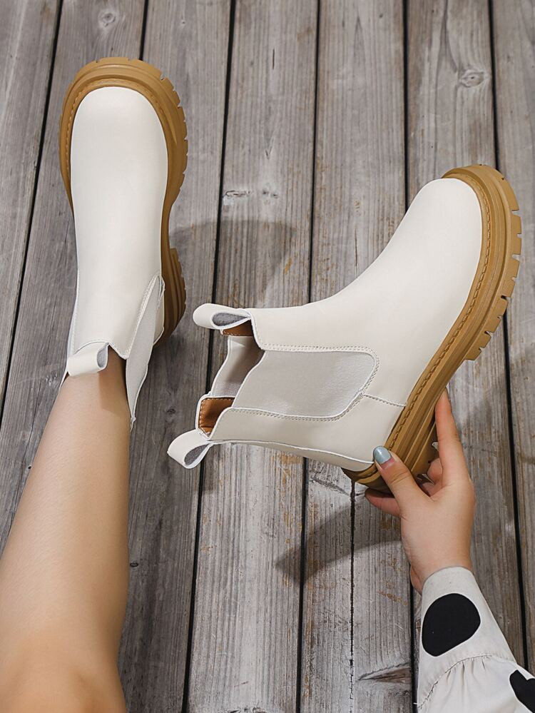 Minimalist Slip-On Chelsea Boots | SHEIN