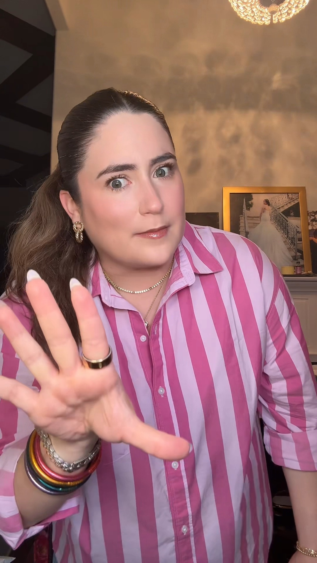 Turning this weekend around with a good outfit ✅  going to repeat this one asap 💕
Top: @Old Navy 
Jeans: @target 
Jewelry: @Kendra Scott @BuDhaGirl   #ootd #midsizestyle #teacherootd spring outfit, striped button down, pink outfit l

#LTKmomlife #LTKgrwm #LTKootd