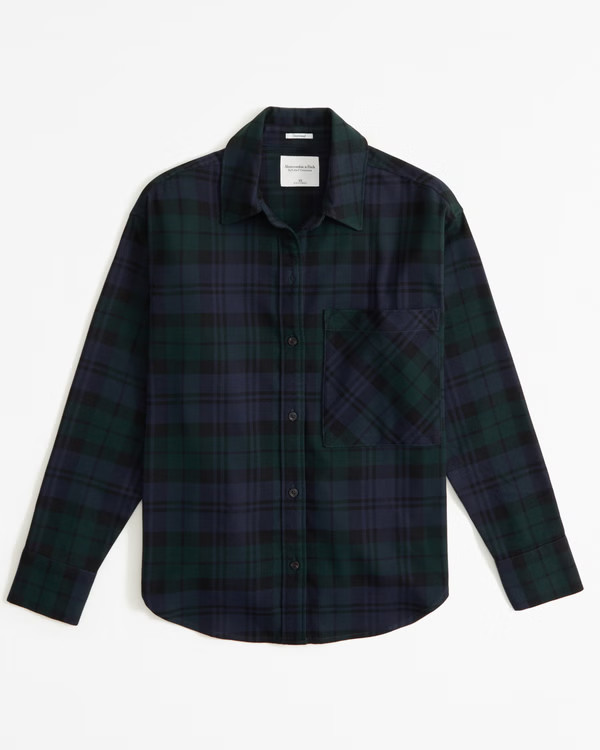 Oversized Flannel Shirt | Abercrombie & Fitch (US)
