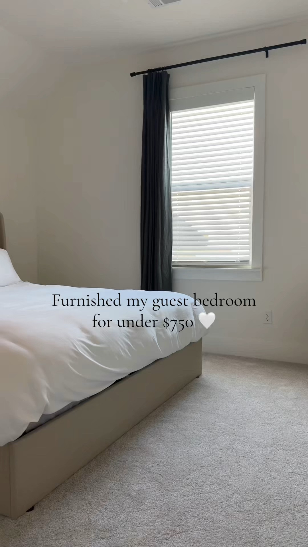If you’ve been wanting to furnish a guest bedroom without breaking the bank, this one’s for you! I just finished pulling together our guest bedroom for under $750 — and I am so happy with how it turned out. I snagged a king storage bed, nightstand, table lamp, accent pillows and decorative boxes all for $660.50 total. The bedding, curtains and mattress I already owned which kept the budget super low. Everything new is linked below so you can shop the whole look! 🛒🤍

#LTKHome #LTKSaleAlert
