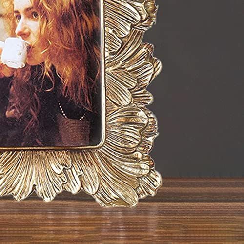 Photo Frame 4x6 inch, Decorative Picture Frames Designed with Golden Palm Leaves, Simple And Classic | Amazon (US)