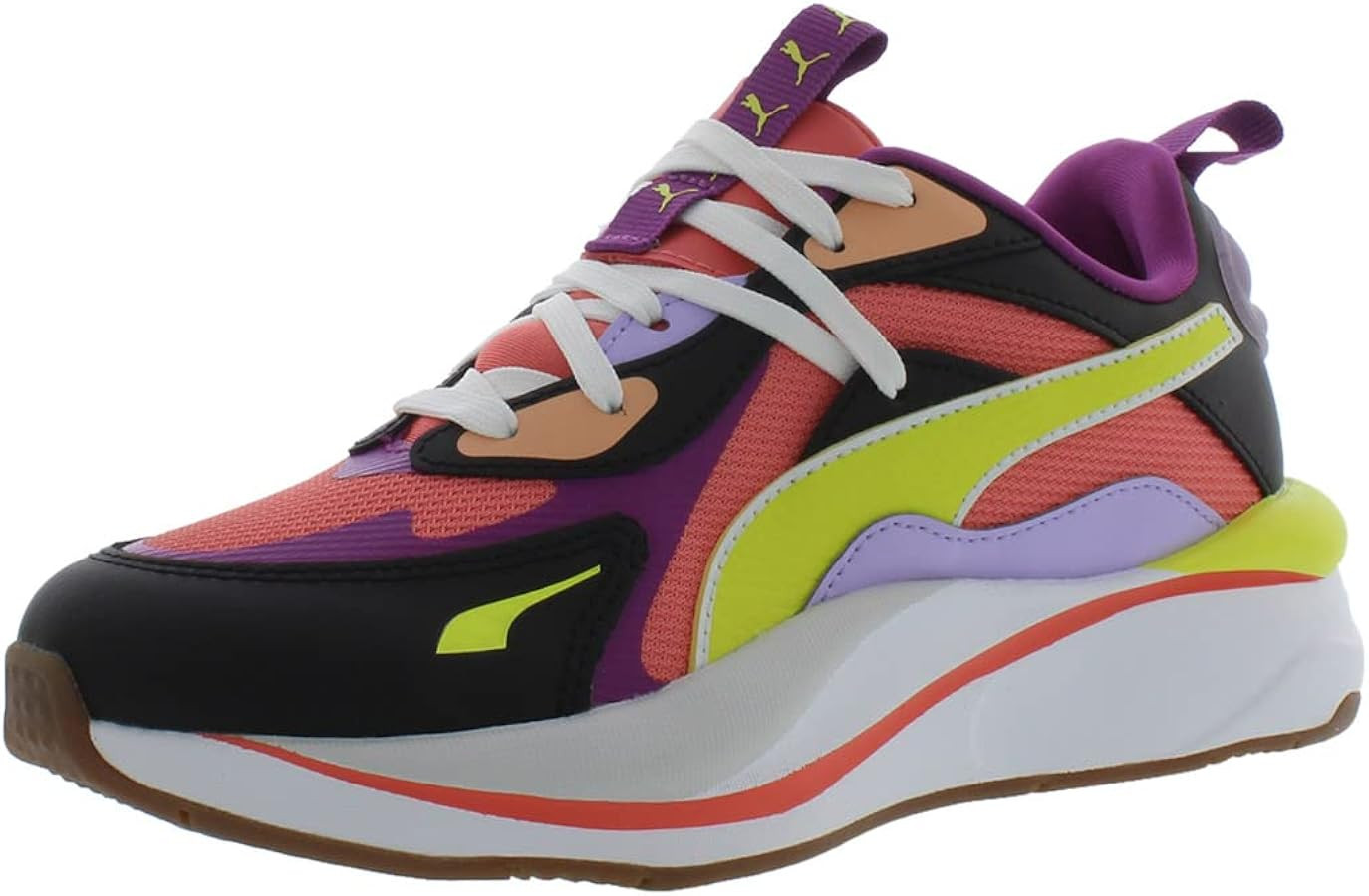 PUMA Women's RS Curve Sunset Sneakers, Peach-Nrgy Yellow-Puma Black, 6 Medium US | Amazon (US)