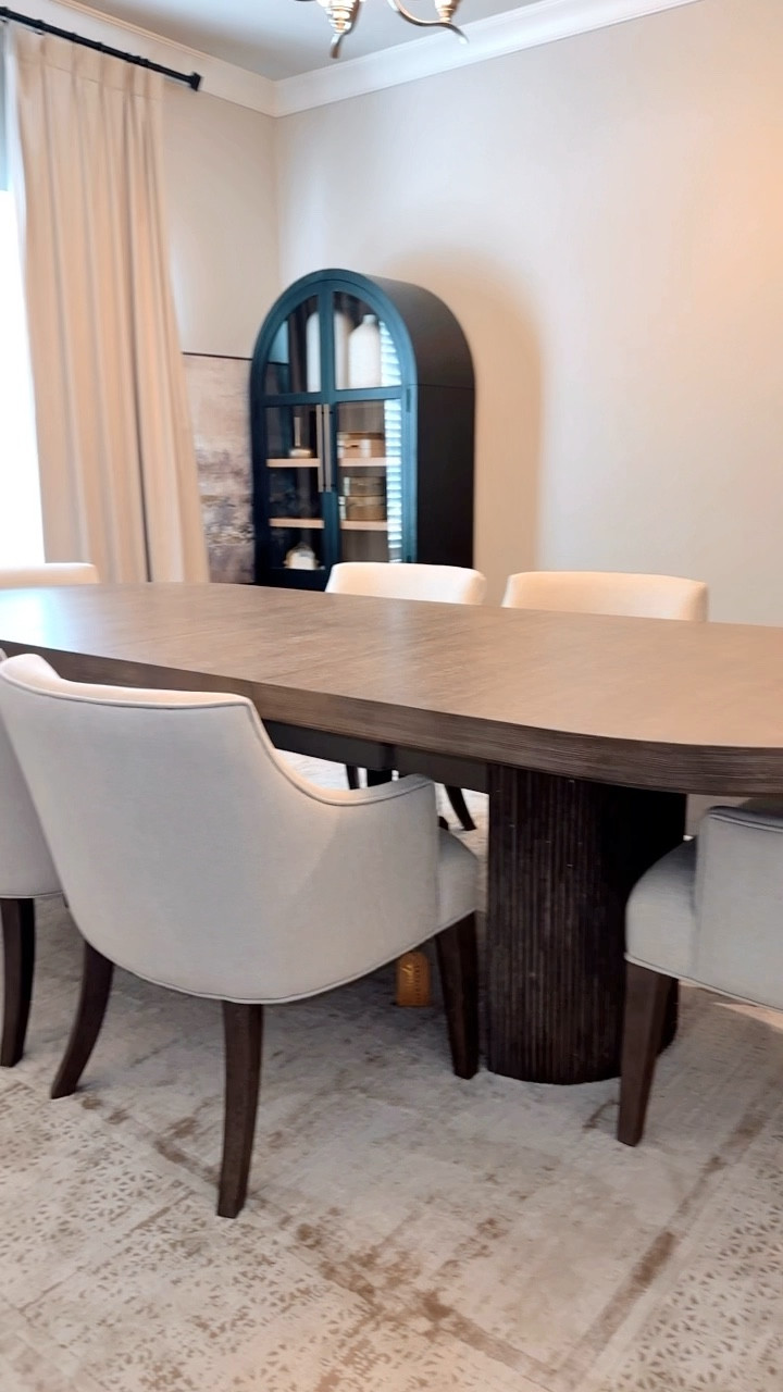 Pottery Barn inspired taupe brown ribbed dining room table with cream chairs set 🤍

Currently on sale for a limited time for the best price you will ever come across! 

Ribbed dining table 
Linen curtains
Rippled table 
Tan, brown, beige, neutral home decor
Amazon finds 
Arched cabinets
Home decoration
Modern organic home decor
Modern rustic farmhouse style 
Walmart find
Wayfair decor 
Dining room furniture
Beige rug 
Target home, West elm, 
CB2, Pottery Barn, Arhaus
Affordable home finds
Coffee table 
Contemporary, minimal style
Boho
Boucle, teddy, velvet, gold
Wood
Interior decor
Chandelier, console table, vase
Kitchen, bedroom, faux plant

#LTKhome #LTKsalealert

#LTKHome #LTKVideo