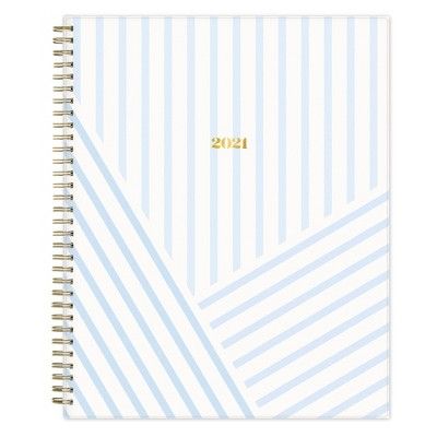 2021 The Everygirl Planner 8.5" x 11" Plastic Weekly/Monthly Wirebound Hannah Blue - Blue Sky | Target