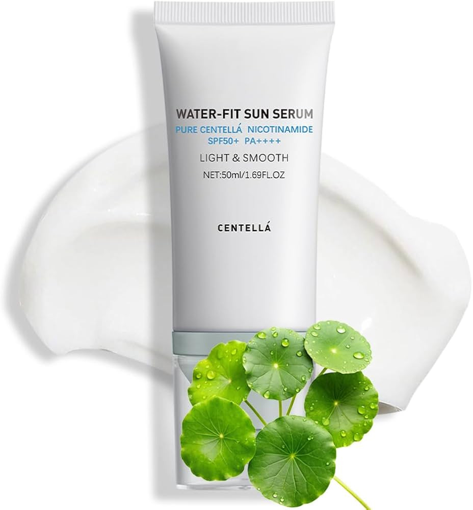 BAISEN DIARY Centella Sunscreen SPF 50 PA++++, Hyalu Cica Water-Fit Sun Serum, Lightweight Sunscr... | Amazon (US)