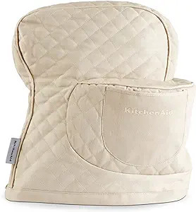 KITCHENAID Fitted Tilt-Head Solid Stand Mixer Cover with Storage Pocket, Quilted 100% Cotton, Mil... | Amazon (US)