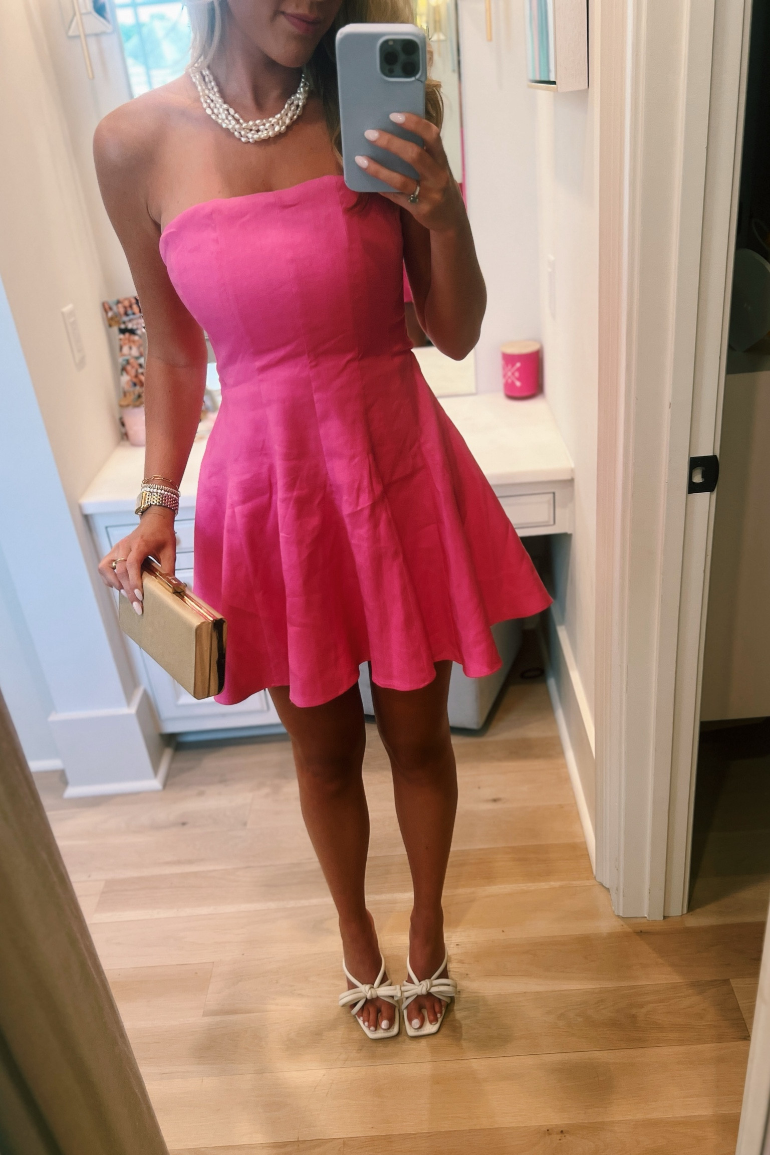 Bridesmaid luncheon outfit! Shoes on sale! Wearing a size 2 in dress 

#LTKStyleTip #LTKSaleAlert #LTKWedding