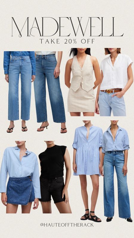 Take 20% off Madewell! I always love their denim jeans!

#madewell #denim #jeans #vest #workwear #businesscasual #summerdress #summeroutfit #denimskirt #salealert

#LTKxMadewell #LTKsalealert #LTKstyletip
