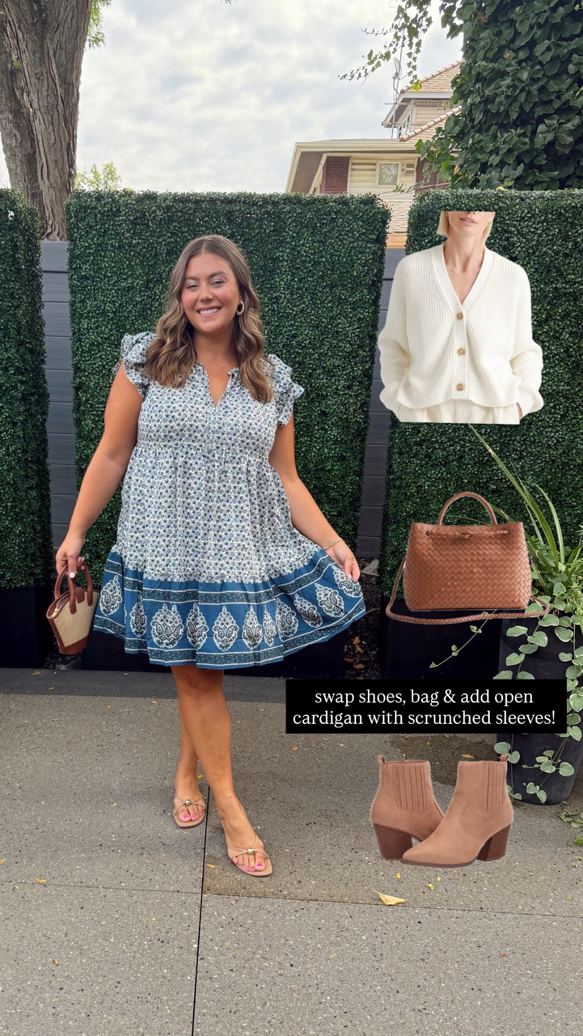 Wearing size 1 in dress. Take it into fall by adding a sweater and changing your shoes! 

#LTKStyleTip #LTKSeasonal #LTKPlusSize