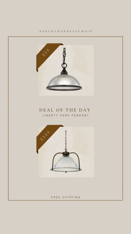 deal of the day $25 pendant reminds me a bit of this amber interiors one

#LTKhome
