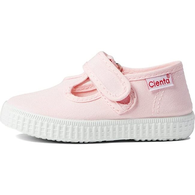 Cienta | Velcro T-Strap Sneakers (Pink, Size 19) | Maisonette | Maisonette