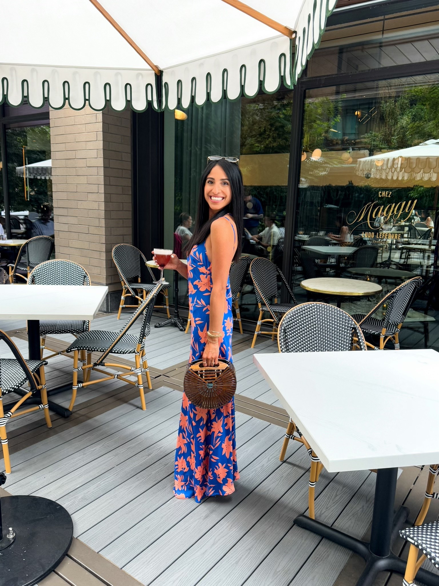 Date night outfit | Girls night outfit | Summer outfit idea | Maxi dress | Floral dress | Summer dress | Dinner date night | Petal & Pup | Colorful dress | Satin dress | French restaurant | Outdoor patio | Outdoor terrace | Summer soiree 

#LTKStyleTip #LTKFindsUnder100 #LTKSeasonal
