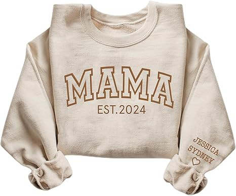 IZI POD Custom Embroidered Sweatshirts Design Your Own, Custom Crewneck Sweatshirt, Add Your Own ... | Amazon (US)