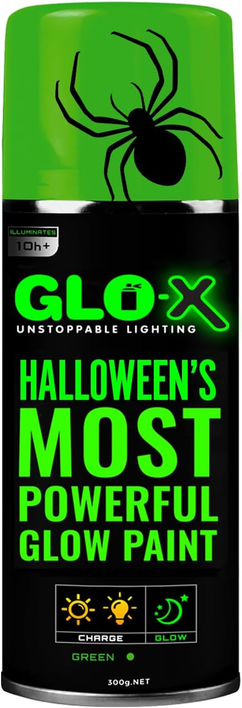 Green Halloween Glow in the Dark Spray Paint - Make Indoor and Outdoor Halloween Decorations Glow... | Amazon (US)