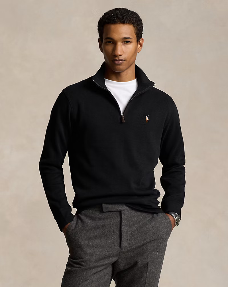 Estate-Rib Quarter-Zip Pullover | Ralph Lauren (UK)