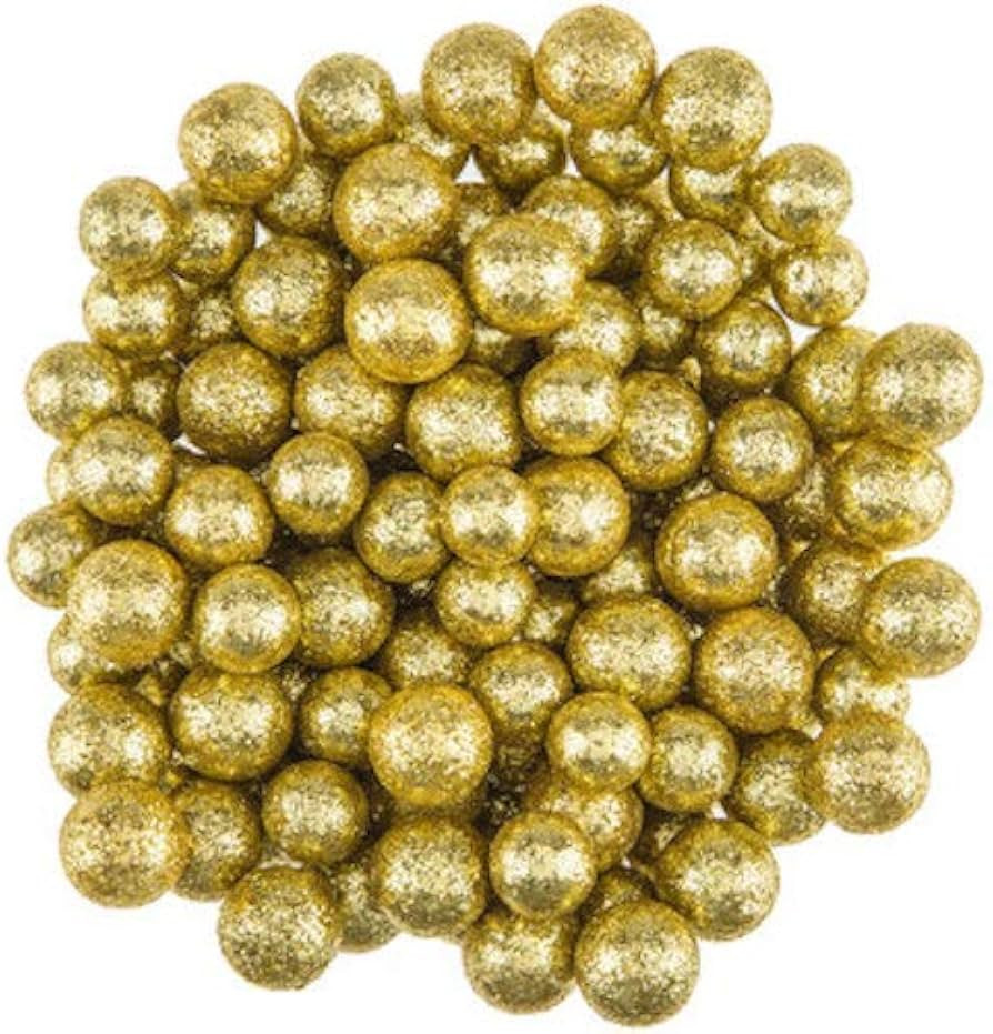 Gold Glitter Ball Filler Christmas Holiday Decoration | Amazon (US)