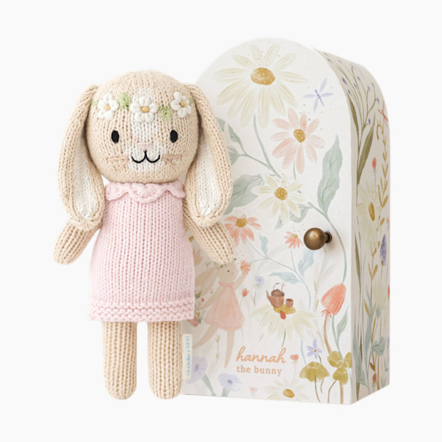 cuddle+kind Tiny Hand-Knit Doll in Hannah The Bunny | 100% Cotton | Babylist