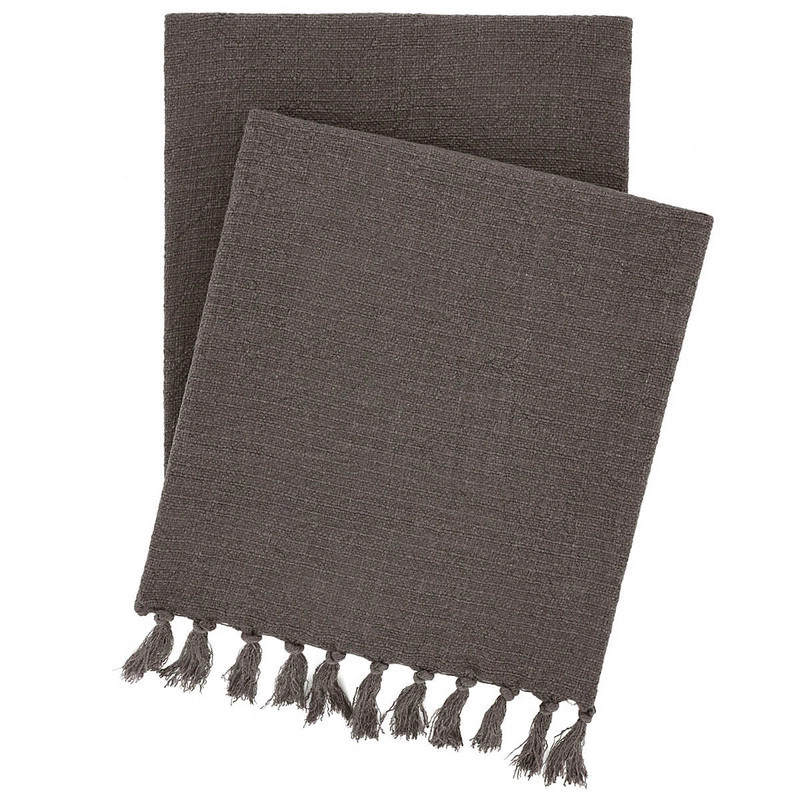 Evelyn Linen Iron Throw | Annie Selke