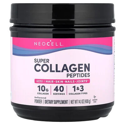 NeoCell, Super Collagen Peptides, Unflavored, 14.1 oz (400 g) | iHerb