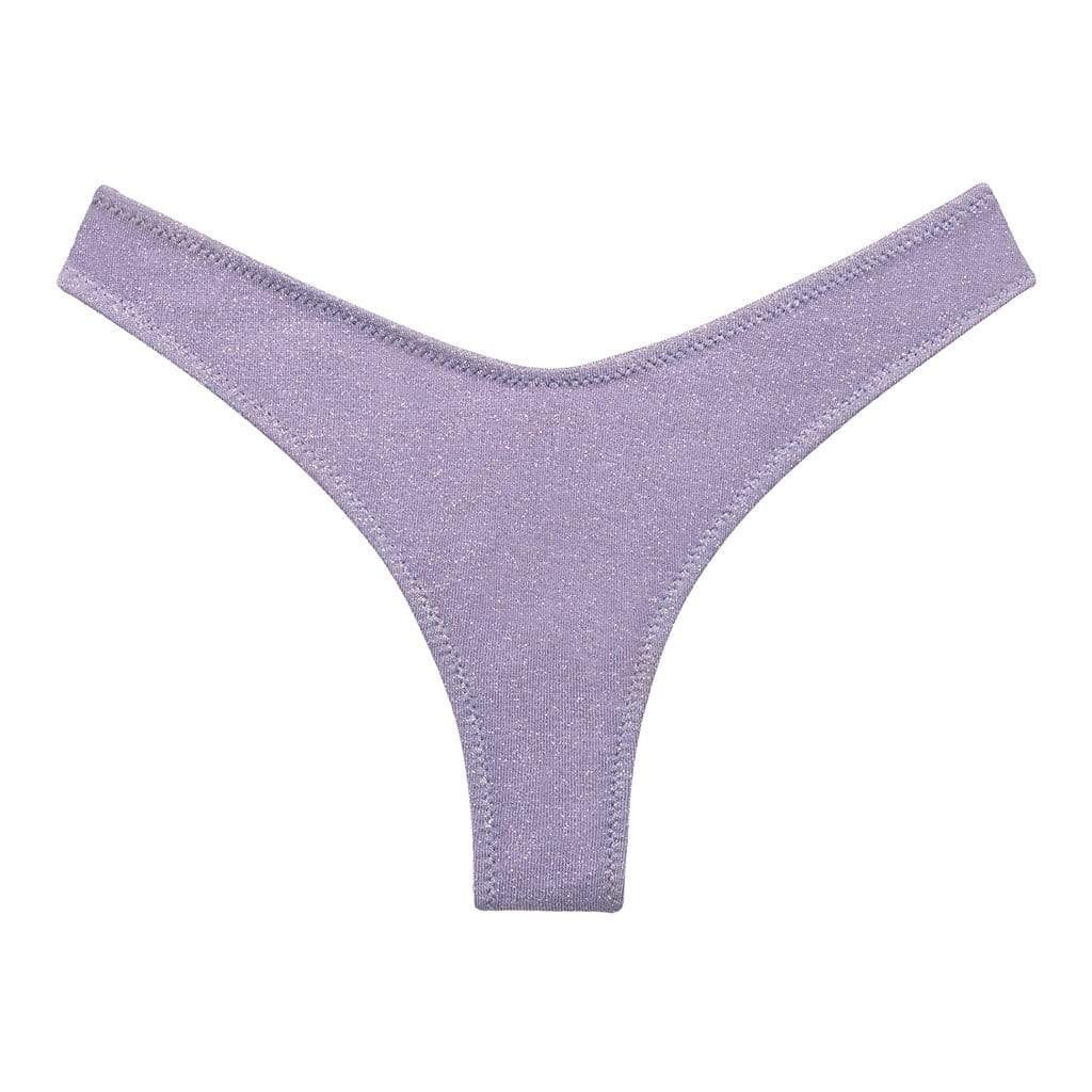 Lilac Sparkle Lulu (Zig Zag Stitch) Bikini Bottom | Montce
