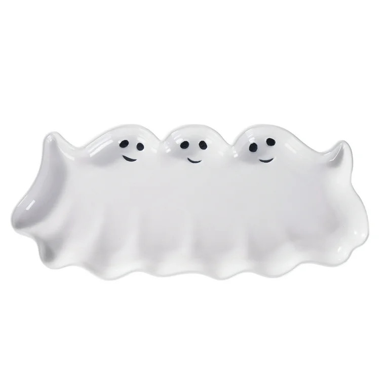 Way to Celebrate Halloween Three Ghost Connected Tray | Walmart (US)