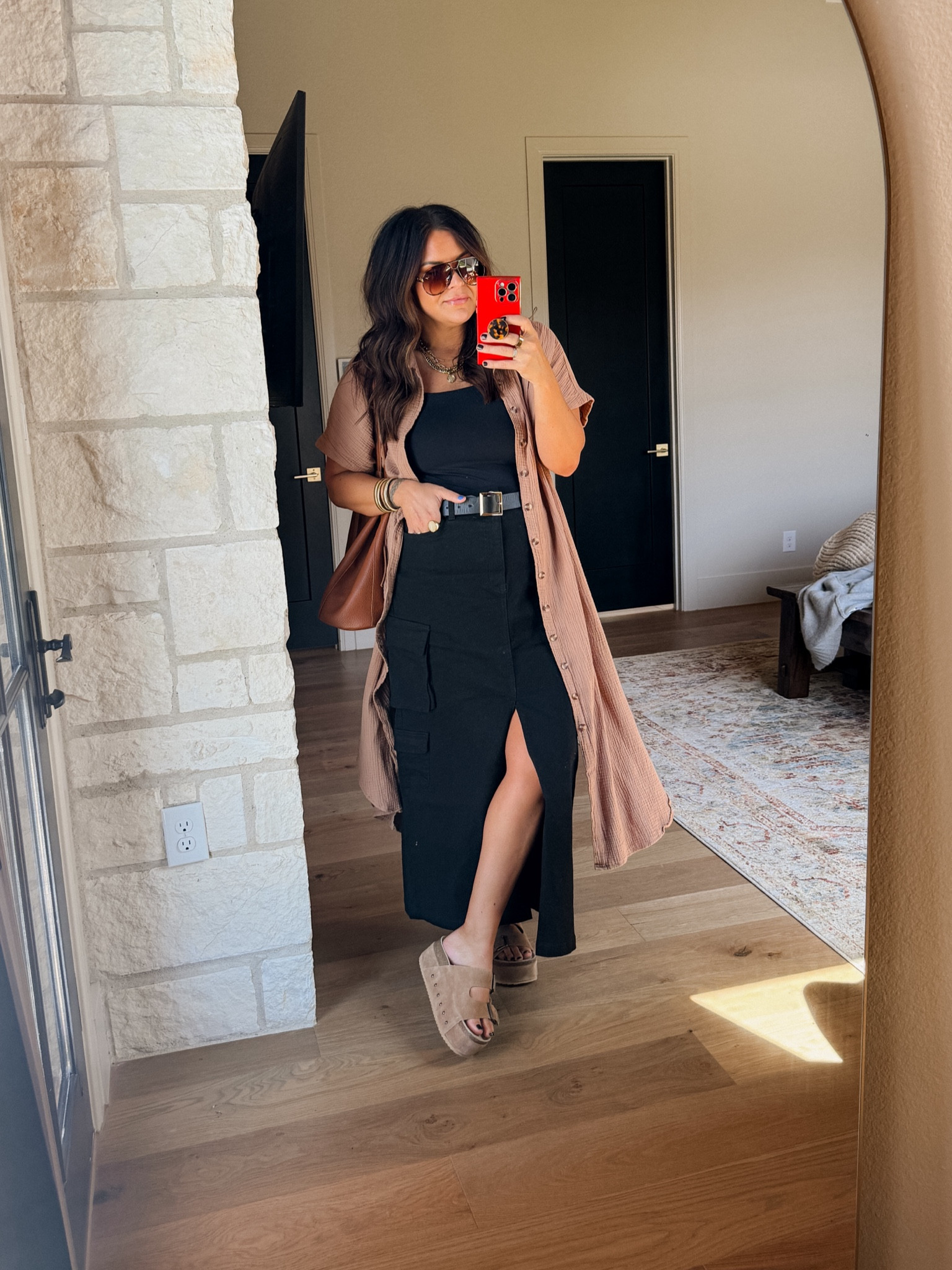 Early fall midsize outfit #walmartpartner
Tan button-up coverup: XL
Tank: XL
cargo skirt: 14 (with a little stretch)
Platform sandals: TTS

@walmartfashion #walmart fashion 


#LTKMidsize #LTKStyleTip #LTKFindsUnder50