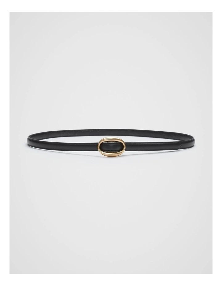 Seed HeritageCarmen Oval Buckle Belt in Black | Myer