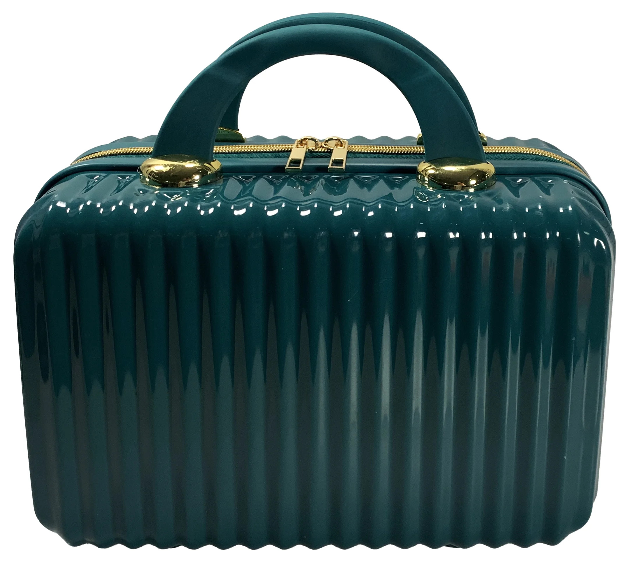 Hard Shell Cosmetic Travel Case, Teal, 1 Count | Walmart (US)