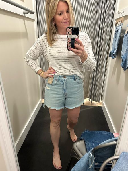 Denim shorts, spring wardrobe, shorts 

#LTKover40 #LTKSeasonal #LTKSpringSale