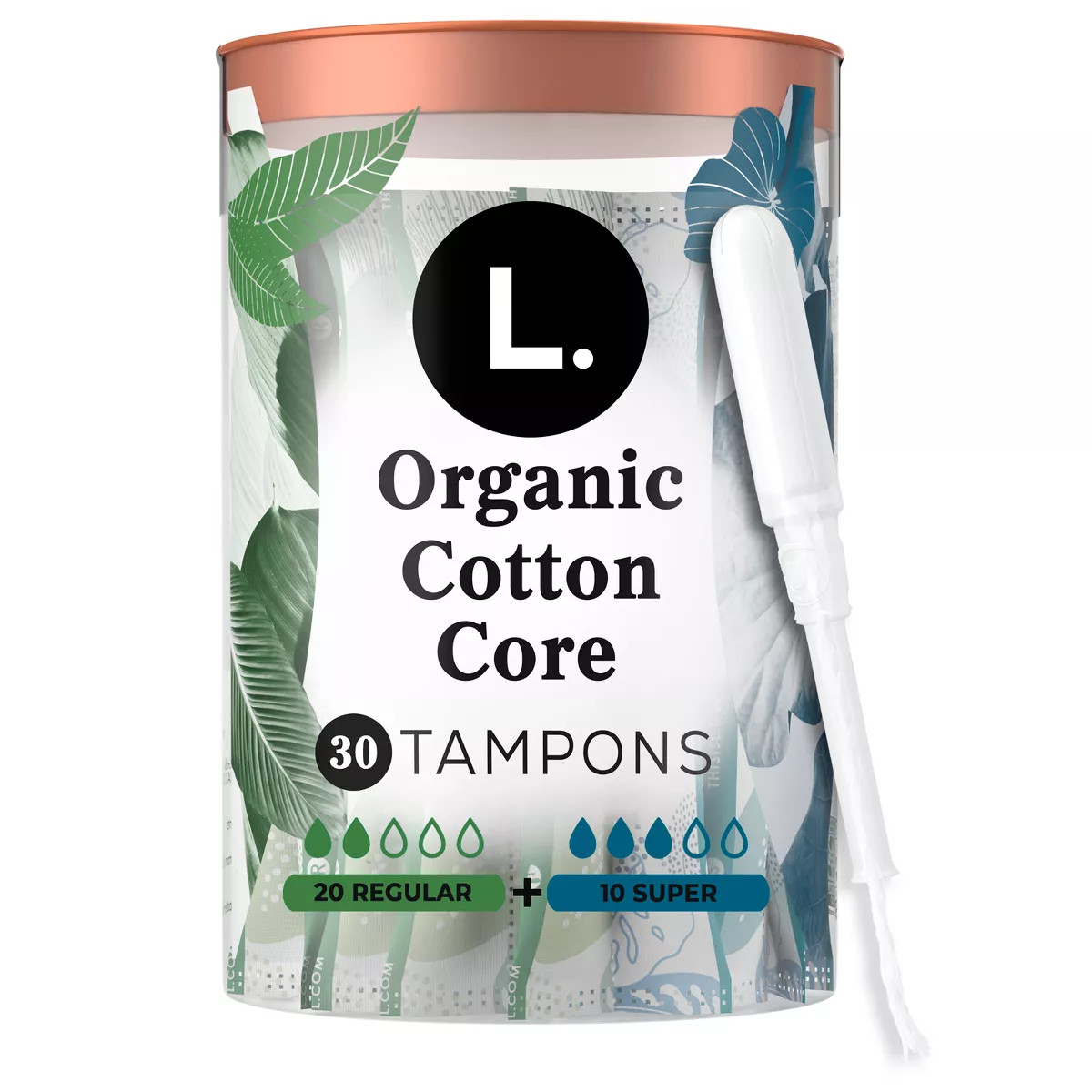 L . Organic Cotton Full Size Multipack Tampons - Regular/Super | Target