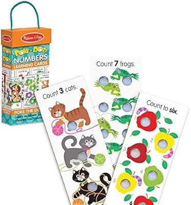 Melissa & Doug Poke-A-Dot Jumbo Number Learning Cards | Amazon (US)