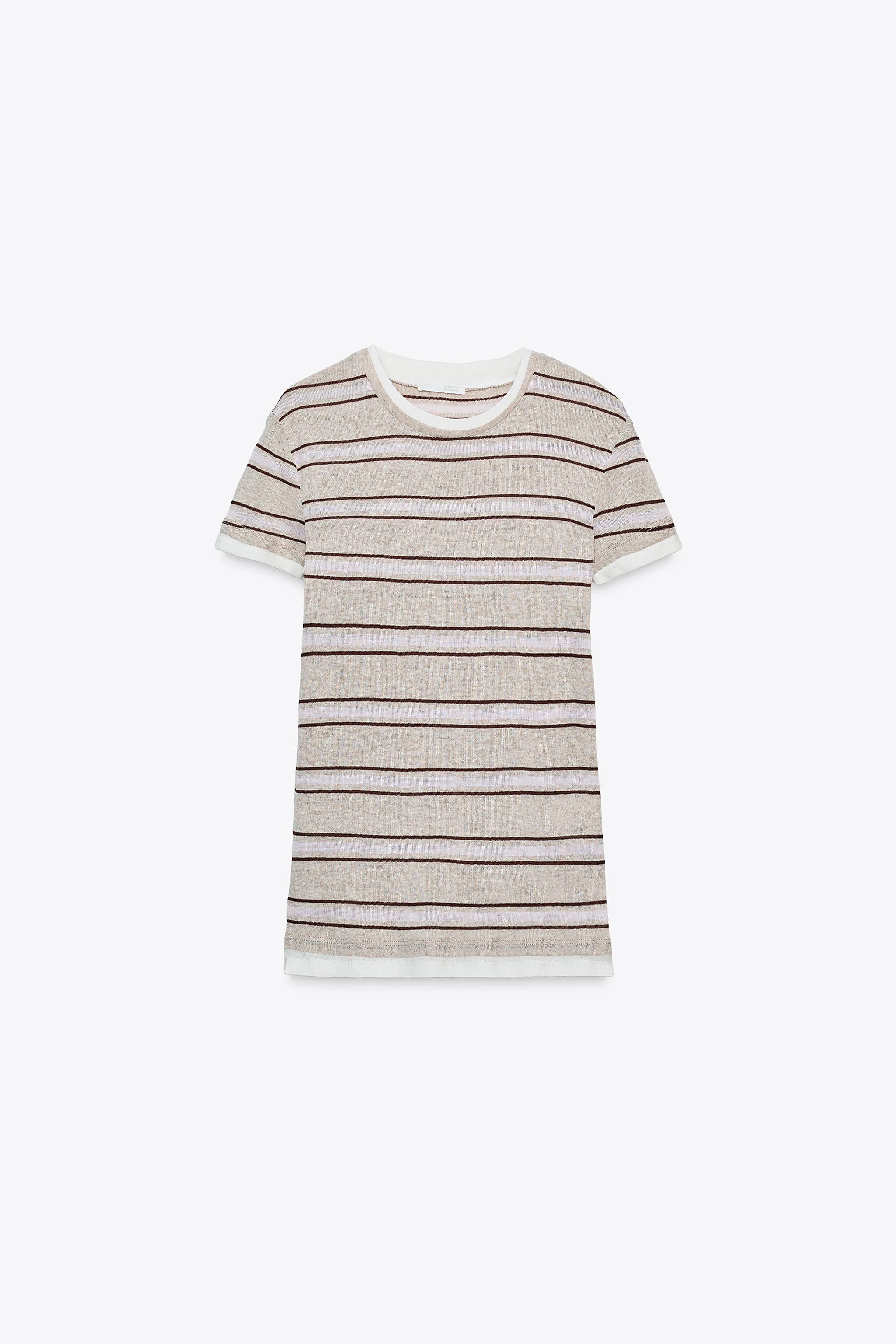 DOUBLE STRIPE T-SHIRT | Zara US