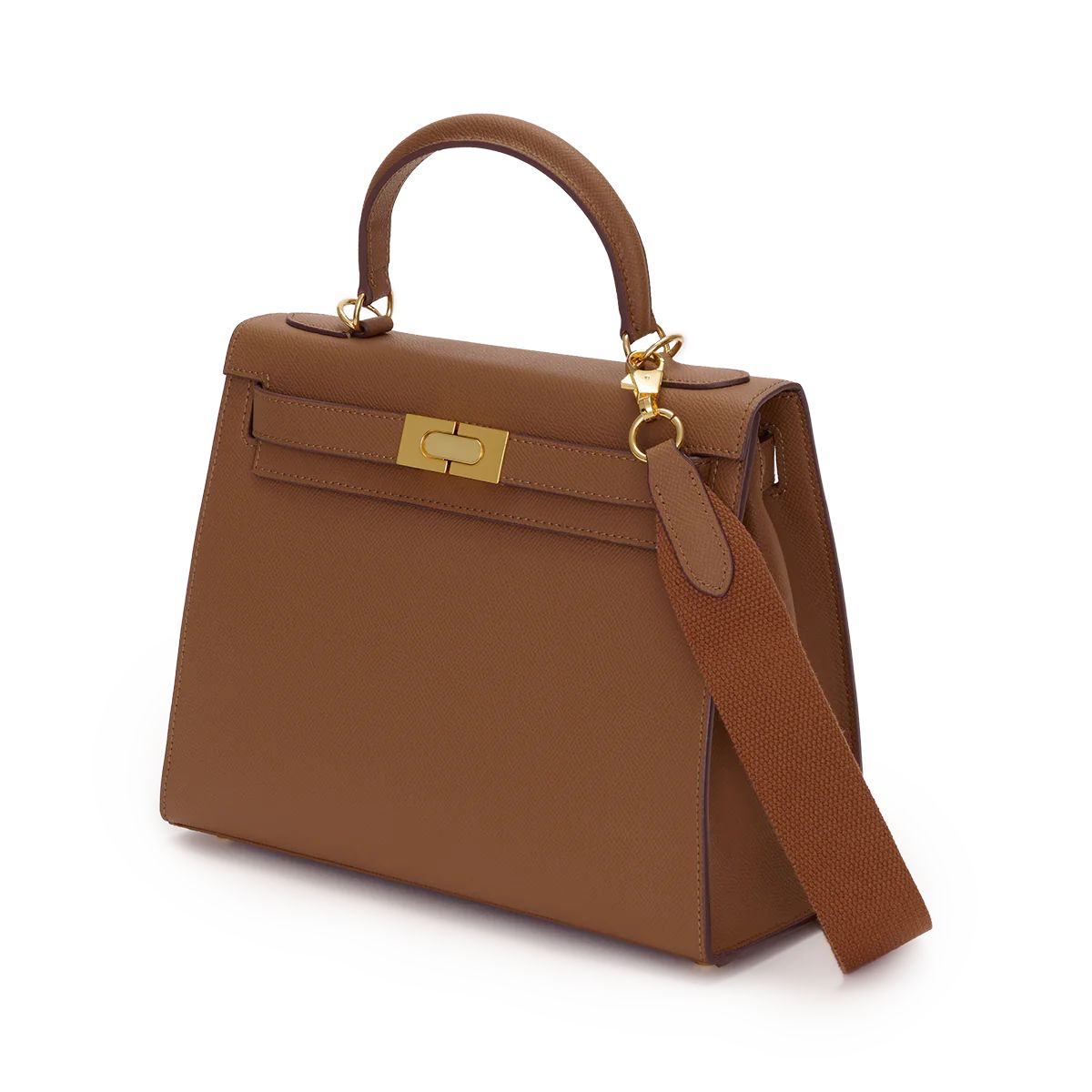 Supersize Evie Leather Bag Tan | Lily and Bean