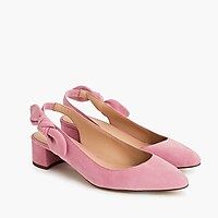 https://www.jcrew.com/p/womens_feature/newarrivals/justin/slingback-bow-pumps-40mm-in-suede/H8181?co | J.Crew US