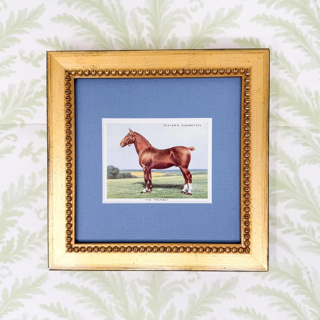 Framed Vintage Horse Cigarette Card C. 1939, the Hackney - Etsy | Etsy (US)
