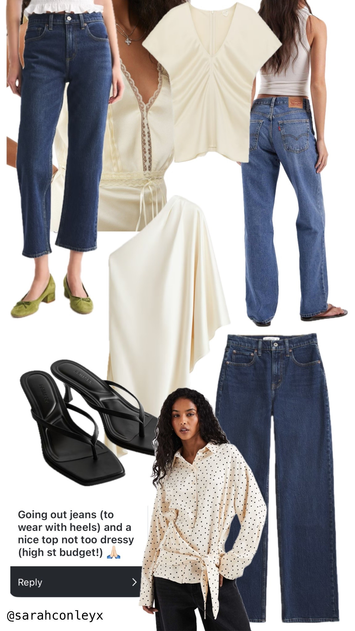 Straight leg jeans 
Going out jeans 
Dark denim jeans 
Levi’s jeans 
Abercrombie & Fitch jeans 
Black kitten heels
Satin top 
Going out top
One shoulder satin top

#LTKstyletip #LTKspring #LTKjeans