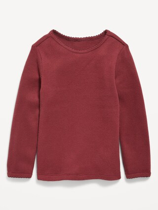 Cozy Long-Sleeve Waffle-Knit T-Shirt for Toddler Girls | Old Navy (US)