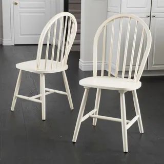 Countryside High Back Spindle Wood Dining Chair (Set of 2) by Christopher Knight Home - BlackImag... | Bed Bath & Beyond