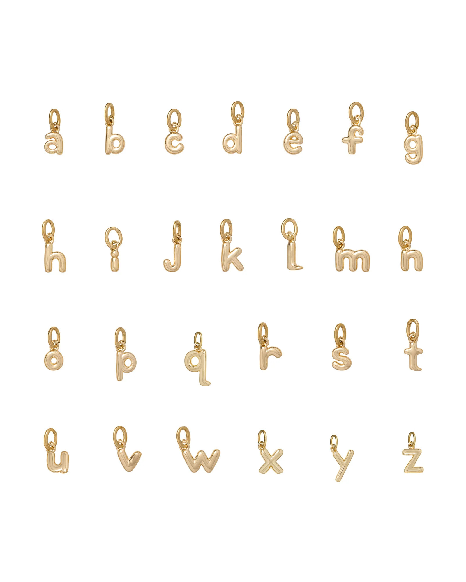 The Itsy Bitsy Puffy Initial Charms | Roxanne Assoulin